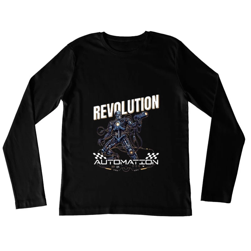 Combat Robot Revolution Sci-Fi Art Female Long Sleeve T-Shirt