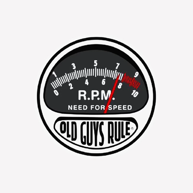 Old Guys Rule Need For Speed Charcoal Classic Male T-Shirt