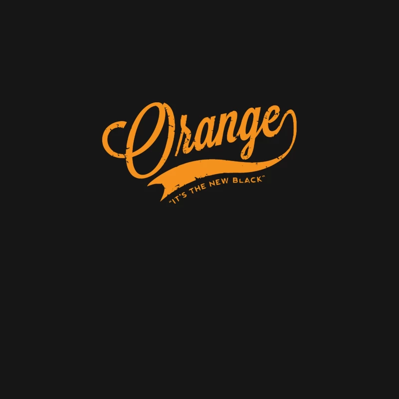 Retro Orange Typography: TV Show Slogan Design Desk Mat
