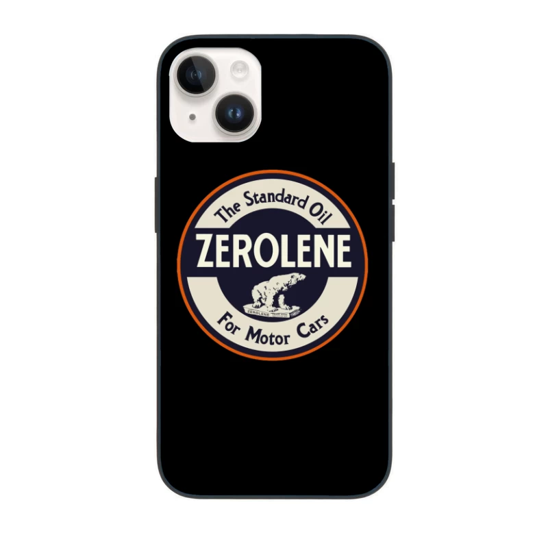 Vintage Standard Oil Zerolene Motor Car Advertisement with Polar Bear Logo iPhone Case