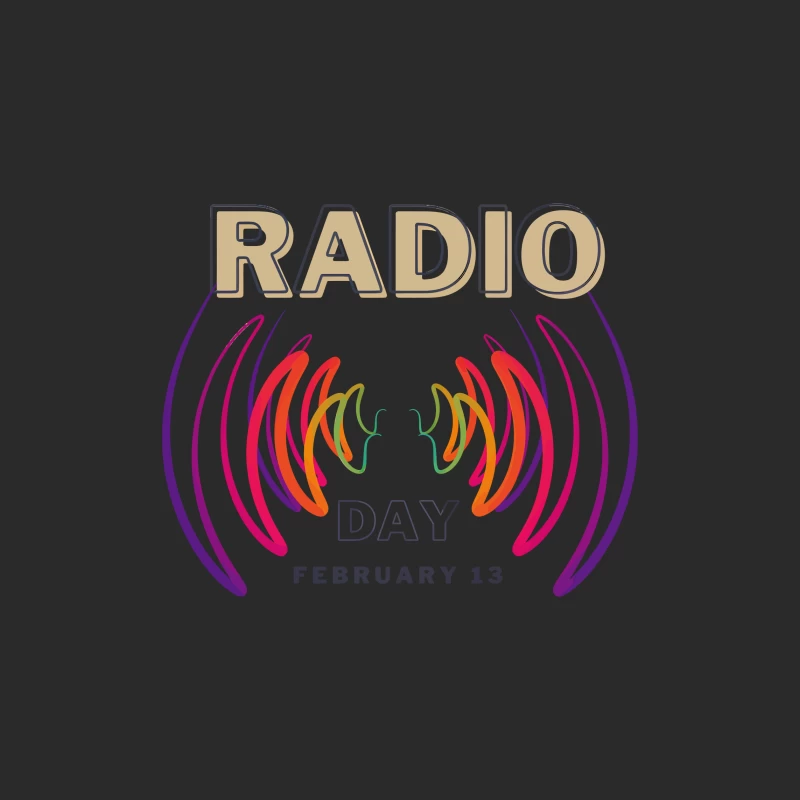 Radio Day – Vibrant Soundwave Celebration Baseball Cap