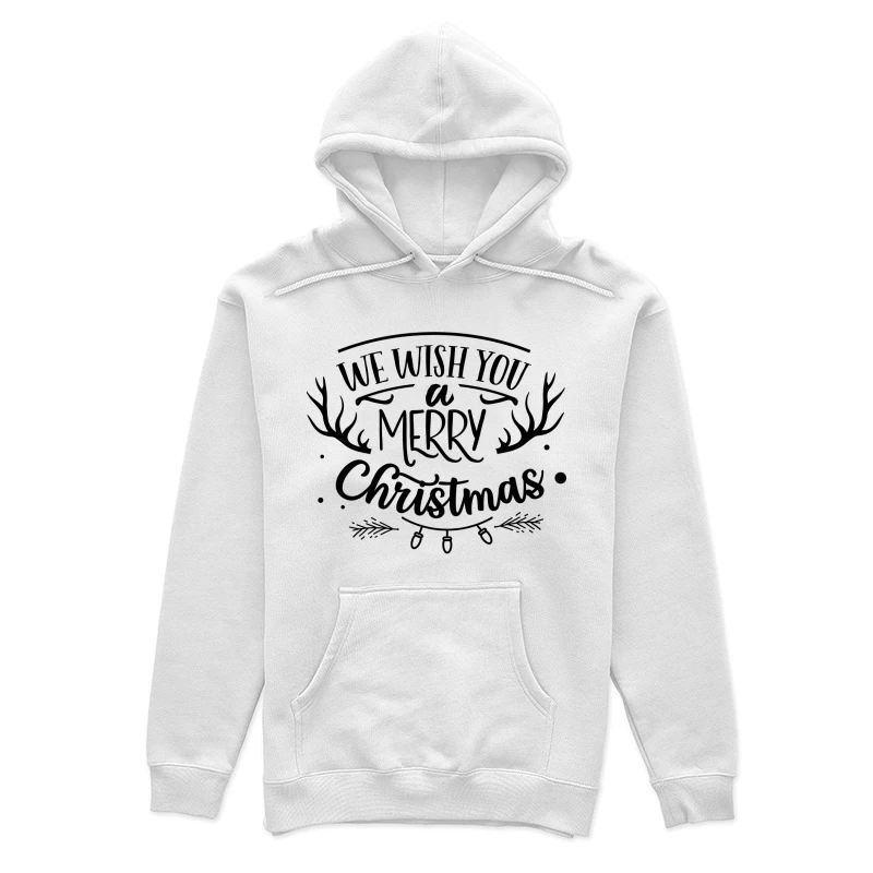 Souhait de Joyeux Noël avec Graphismes Festifs Femme Sweat à capuche