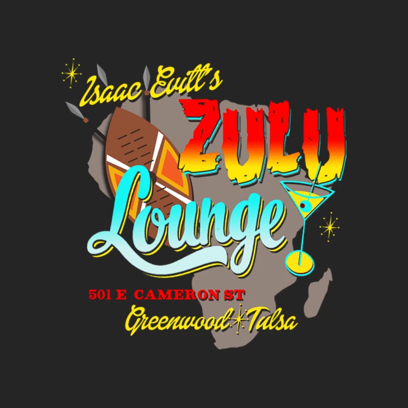 Isaac Evitt_s Zulu Lounge - Black Wall Street- Tulsa 1921 Male Pullover Sweatshirt