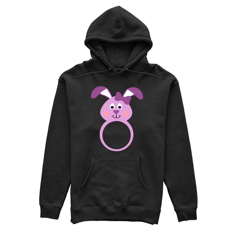 Anneau de lapin mignon violet Femme Sweat à capuche