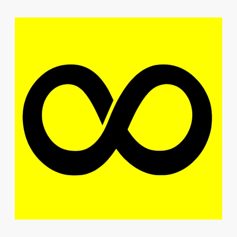 Infinity Symbol: Mathematical Representation of Endless Eternity Throw Pillow