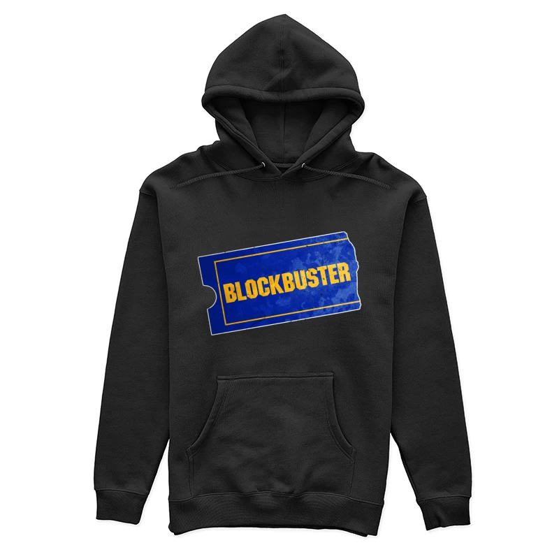 Vintage Blockbuster Video Rental Store Logo Ticket Female Pullover Hoodie