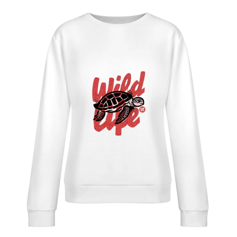 Conception de Tortue Sauvage Femme Sweat-shirt à enfiler
