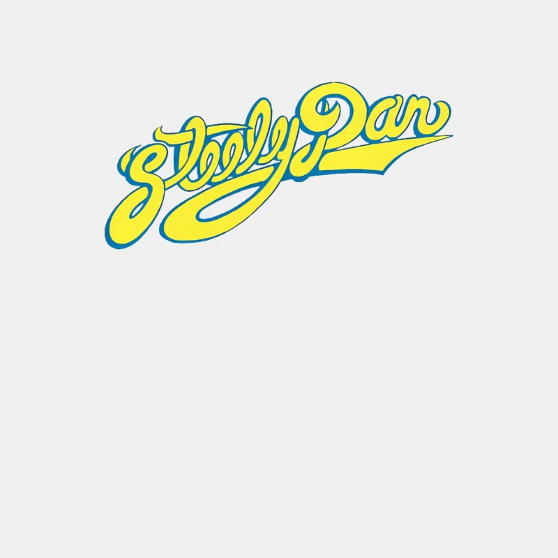 Steely Dan Classic Yellow Cursive Band Logo Male Tank Top