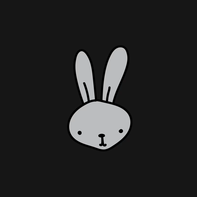 Illustration d'un lapin mignon Homme Manches Longues T-Shirt