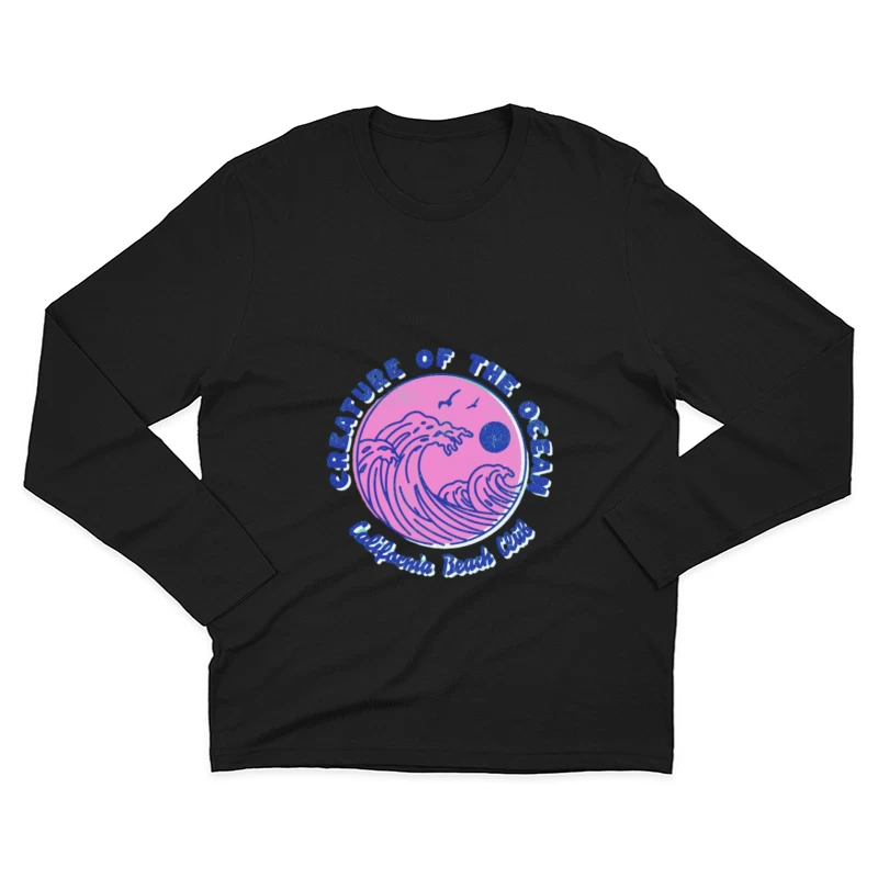Créature de l'Océan: Club de Plage Californien Homme Manches Longues T-Shirt