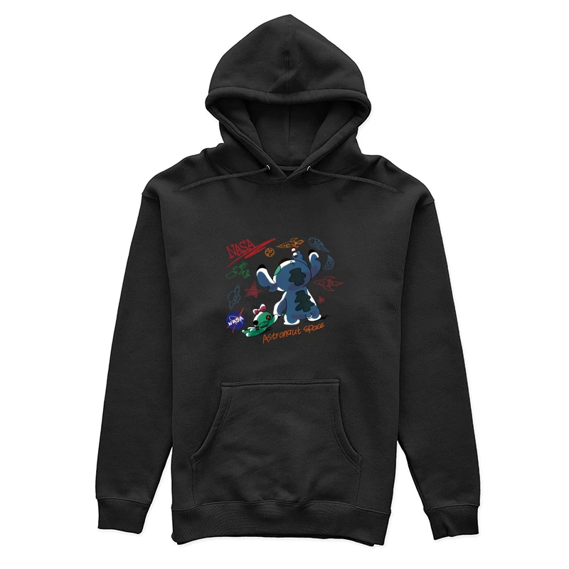 Weltraumabenteuer mit NASA-Maskottchen Damen Pullover Hoodie
