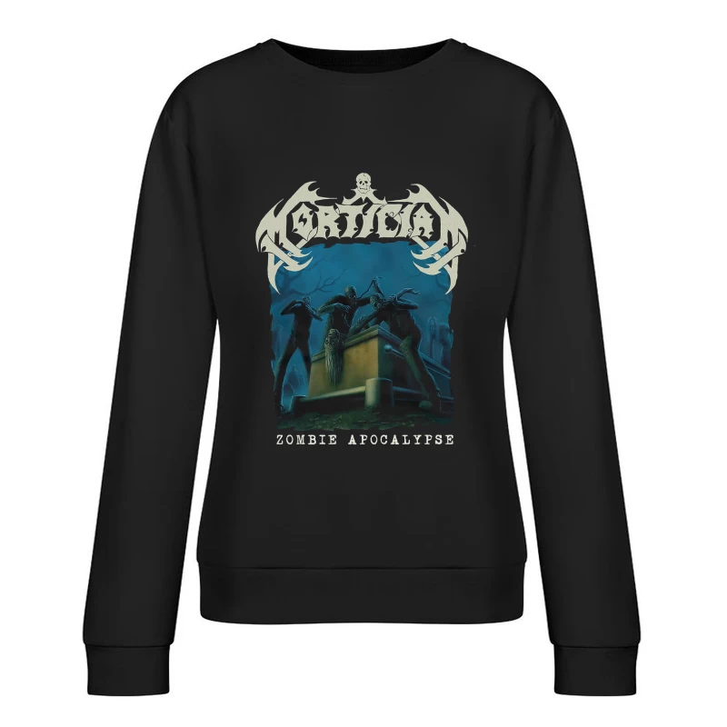 Mortician Zombie Apocalypse Female Pullover Sweatshirt