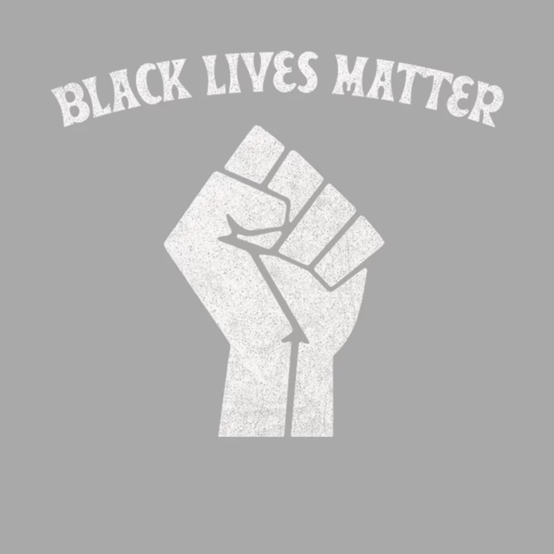 Black Lives Matter - FadedVintage Style Black Power Fist 2 Female Pullover Hoodie