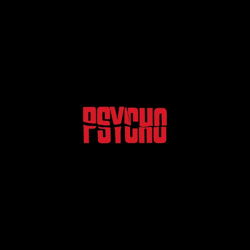 Red Typography Logo of Classic Horror Film "Psycho" iPhone Case