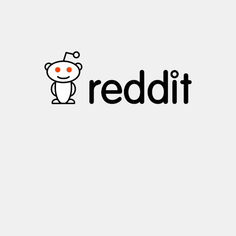 Reddit Logo with Snoo Mascot Male Tank Top