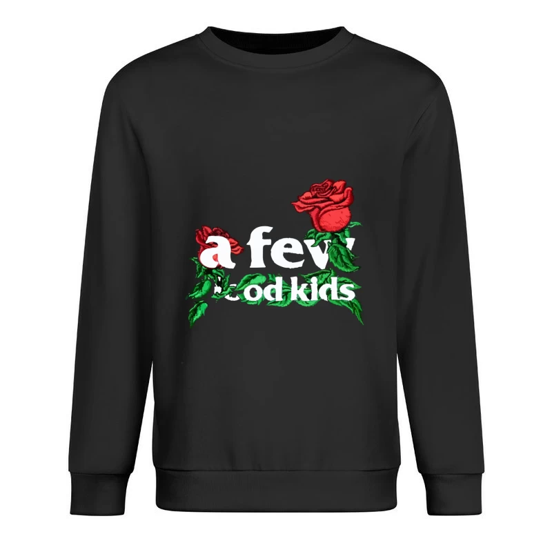 Ein paar gute Kinder mit Rosen Herren Pullover Sweatshirt