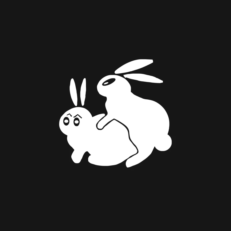 Rude, Rabbits Humping,Funny Desk Mat