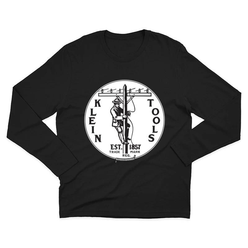 Klein Tools Vintage Lineman Logo Est. 1857 Male Long Sleeve T-Shirt