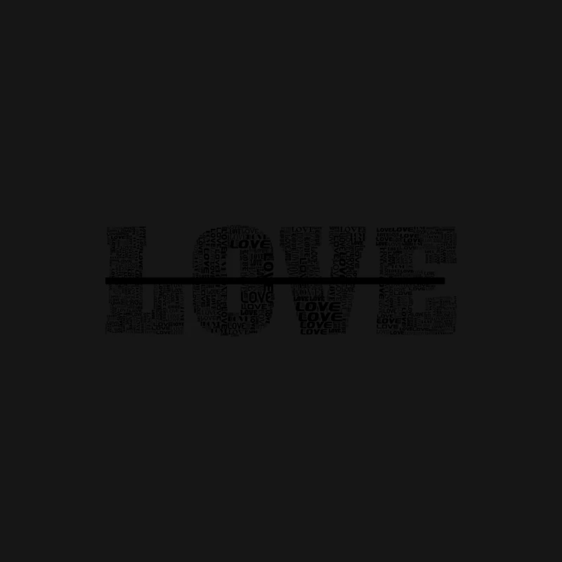 Love typography Male Long Sleeve T-Shirt
