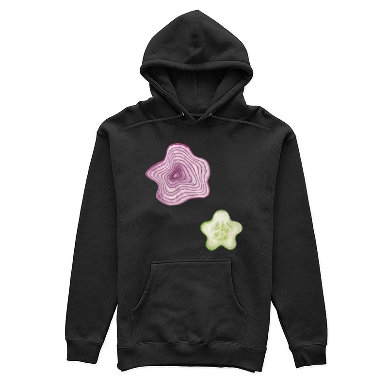 Scheiben von Gemüse in Sternform Damen Pullover Hoodie