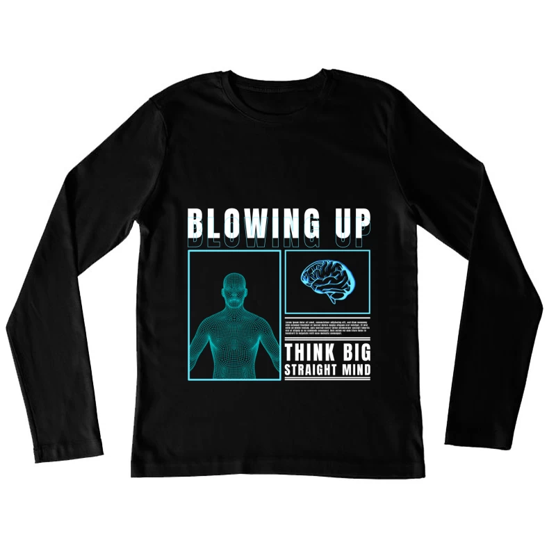 Denken groß und gerade Damen Langarm T-Shirt