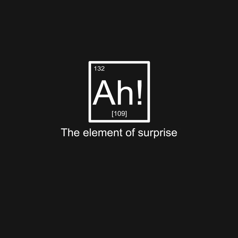 Ah! The element of surprise Desk Mat