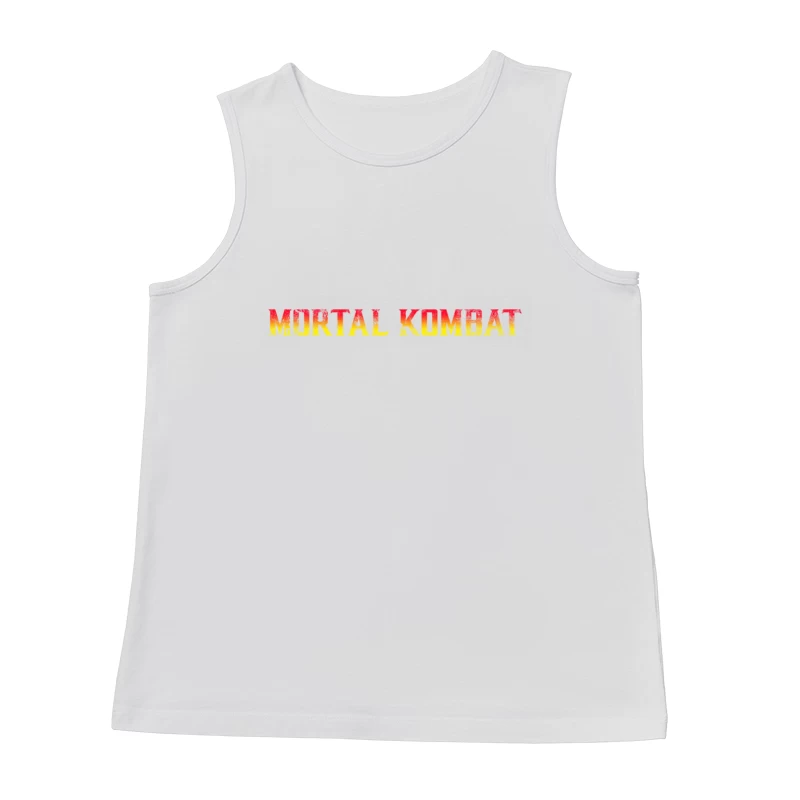 Mortal Kombat Vintage Title, distressed Male Tank Top