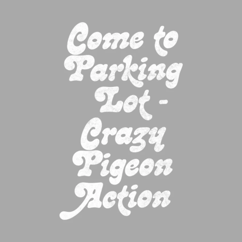 Come to parking lot. Crazy pigeon action. Female Pullover Hoodie