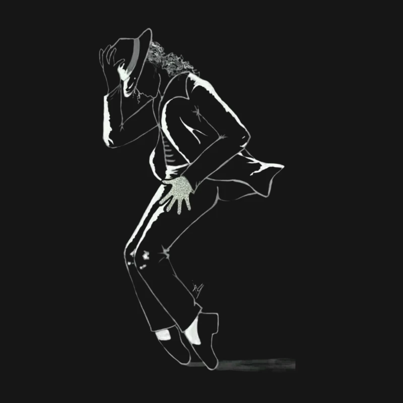 Dynamic Dance Silhouette Male Long Sleeve T-Shirt