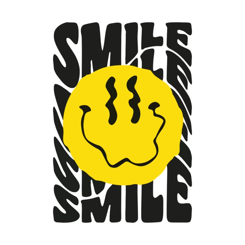 Trippy Smile – Psychedelic Vibes Pin