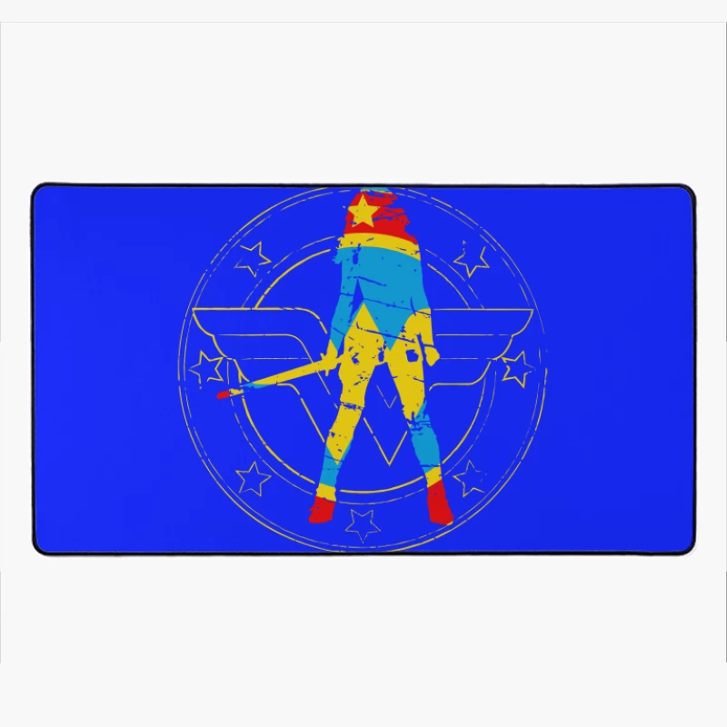 Wonder Woman Graphic Illustration Desk Mat
