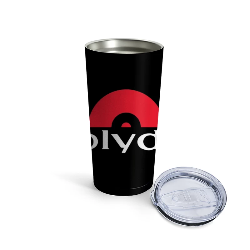 Polydor Records Company Logo with Red Semicircle Design Travel Mug