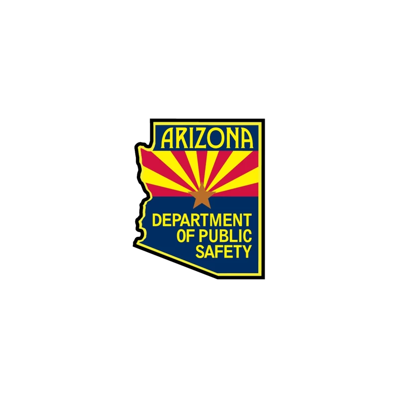 Arizona Department of Public Safety Official Logo Desk Mat