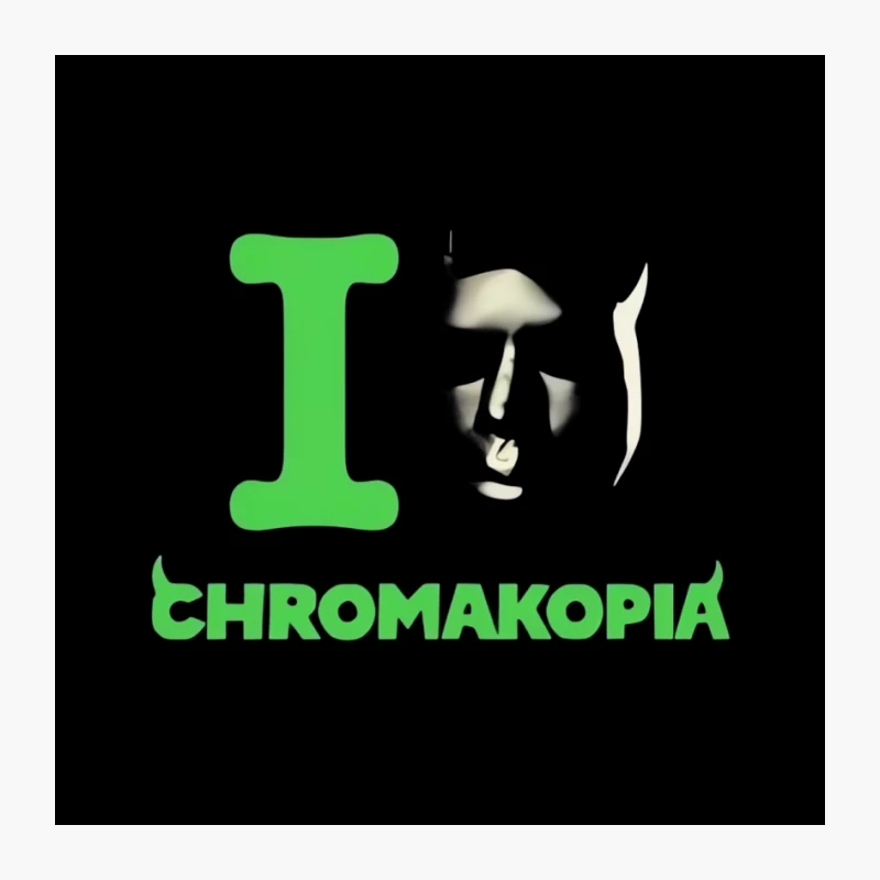 Green Chromakopia Logo with Mushroom Graphic Design Pin