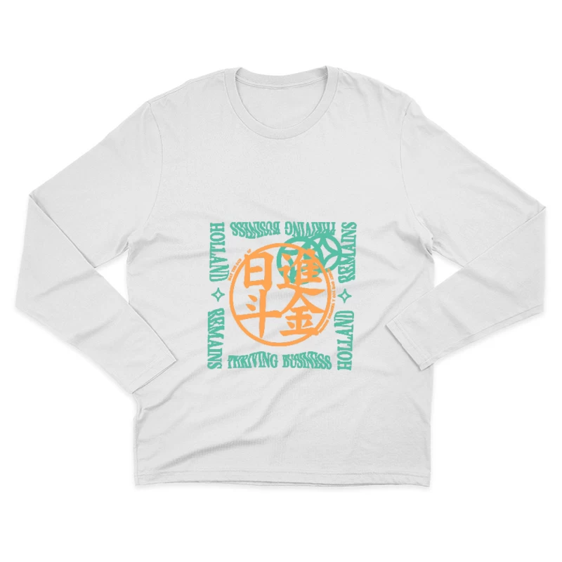 Blühendes Geschäft Holland Design Herren Langarm T-Shirt