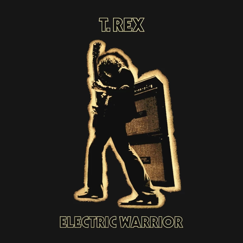 T.Rex 'Electric Warrior' Classic Rock Album Cover Silhouette Male Long Sleeve T-Shirt