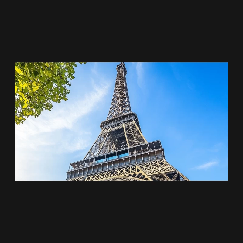 Iconic Eiffel Tower: Paris Landmark and Architectural Marvel Desk Mat