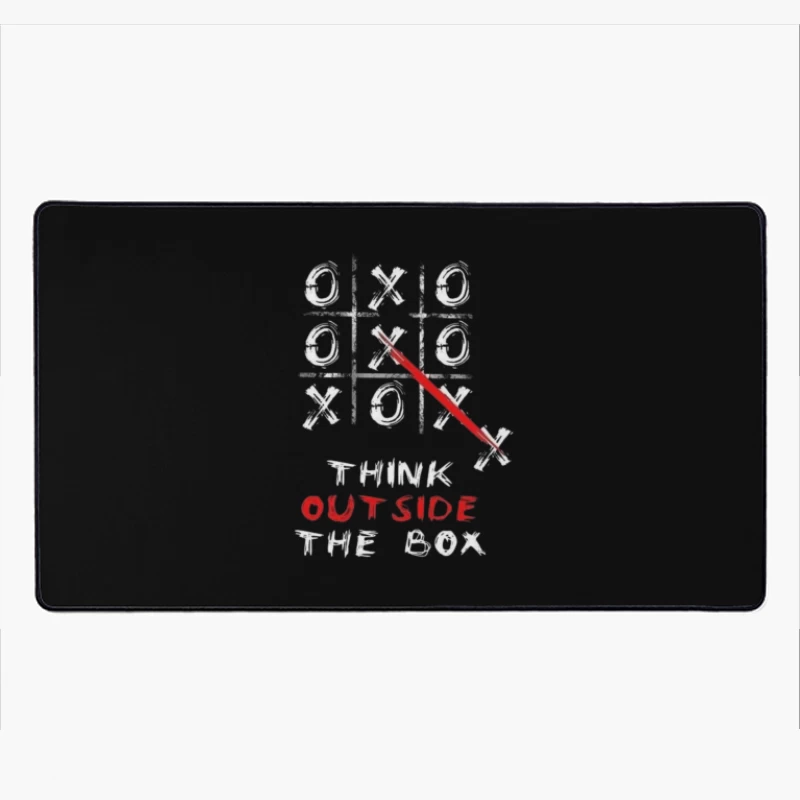 Tic Tac Toe Game Design Desk Mat
