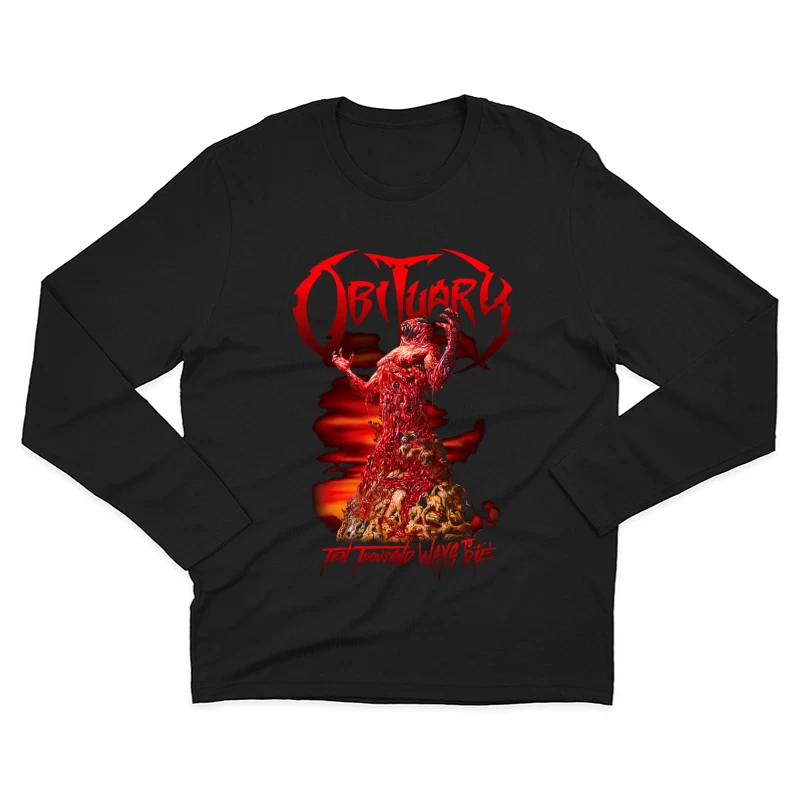 Obituary Ten Thousand Ways To Die Male Long Sleeve T-Shirt