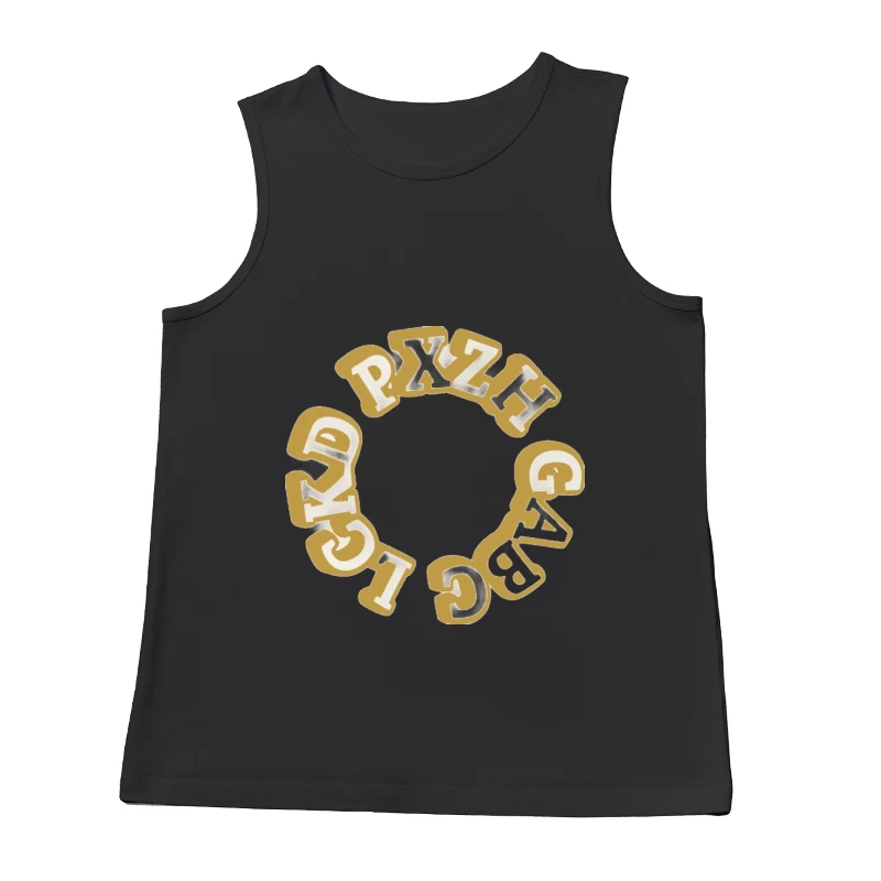 Buchstaben in einem Kreis Herren Tanktops