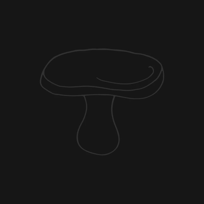 Contour de champignon simple Homme Manches Longues T-Shirt