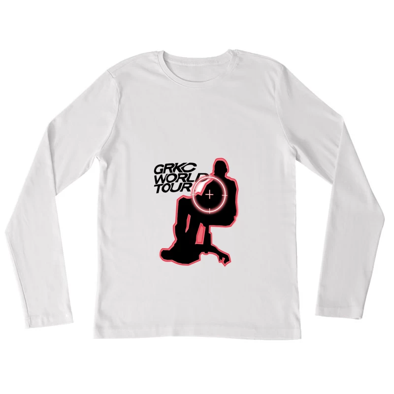 GRKC Welt Tour Silhouette Design Damen Langarm T-Shirt