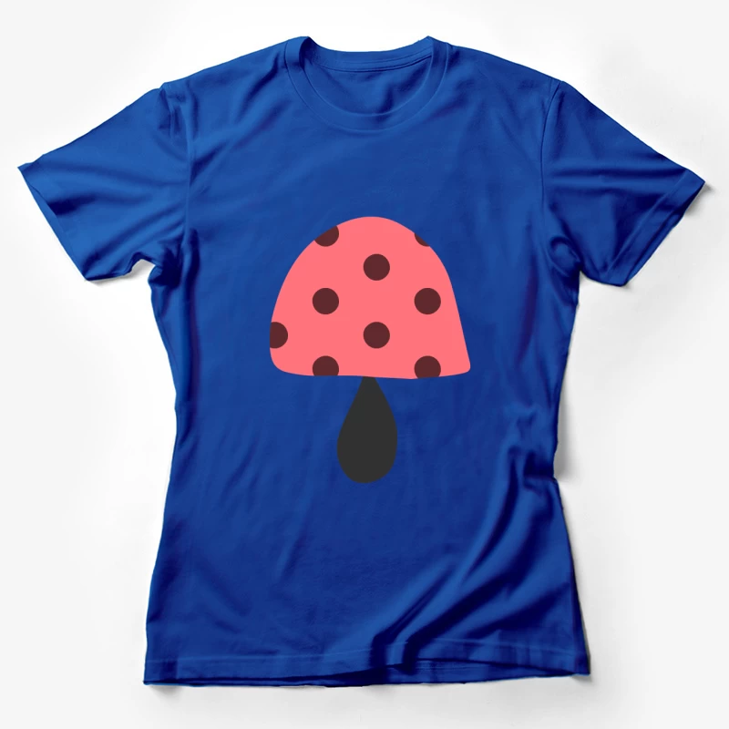 Champignon mignon à pois rouges Femme T-Shirt