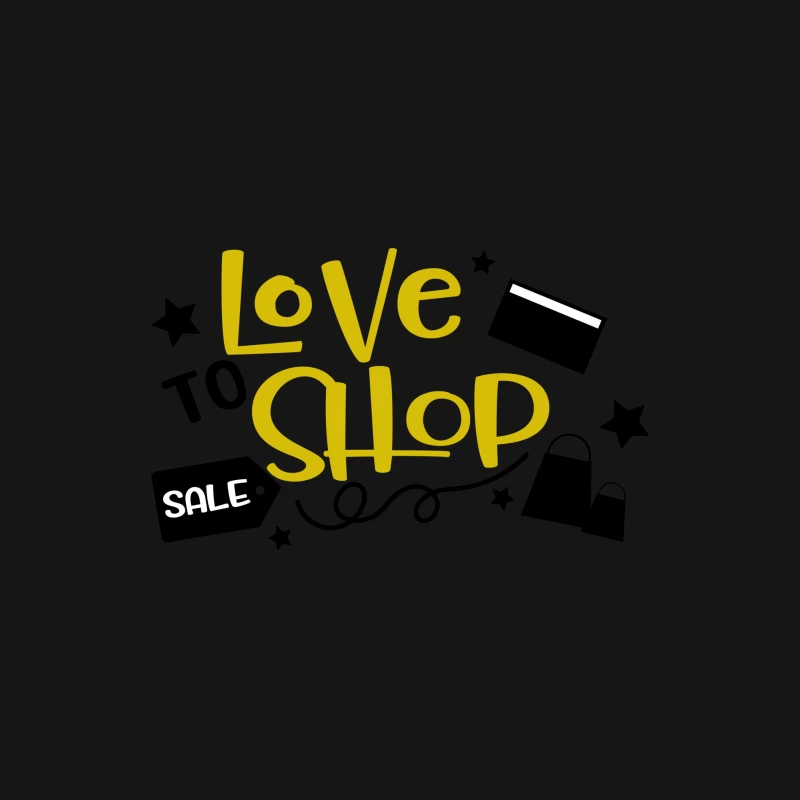 Affiche pour les amateurs de shopping avec éléments graphiques Homme Manches Longues T-Shirt
