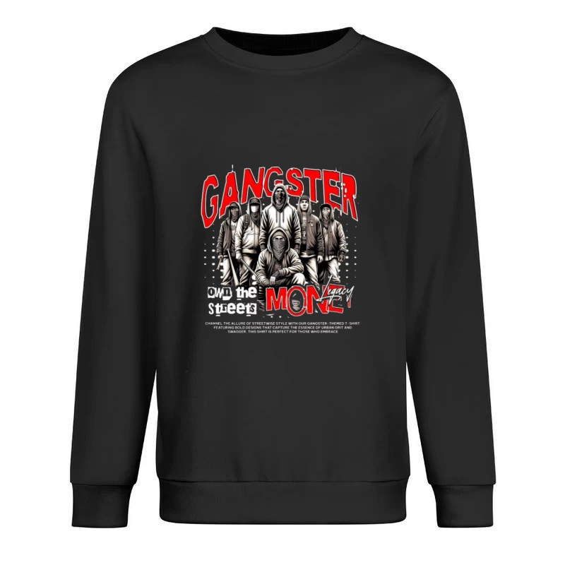 editable gangster money Male Pullover Sweatshirt