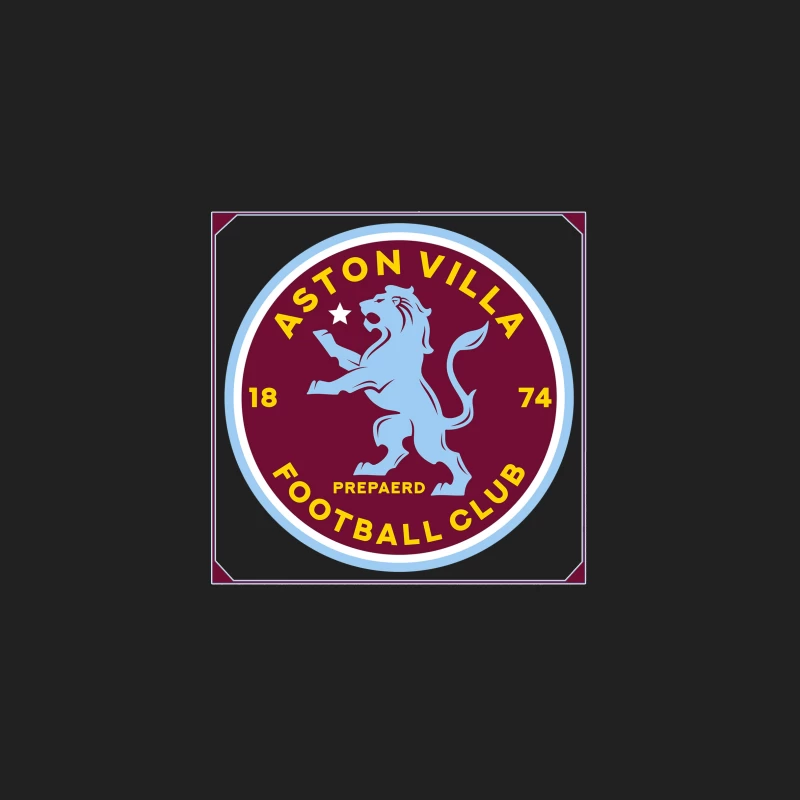 Aston Villa Football Club Historic Crest with Rampant Lion Bucket Hat