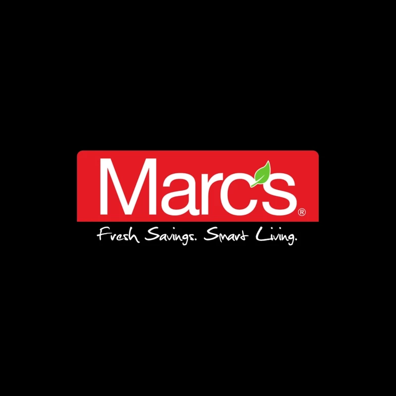 Marc's Supermarket Logo with Fresh Savings Tagline Throw Pillow