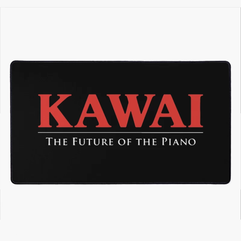 Kawai Piano Brand Logo with Slogan "The Future of the Piano" Desk Mat