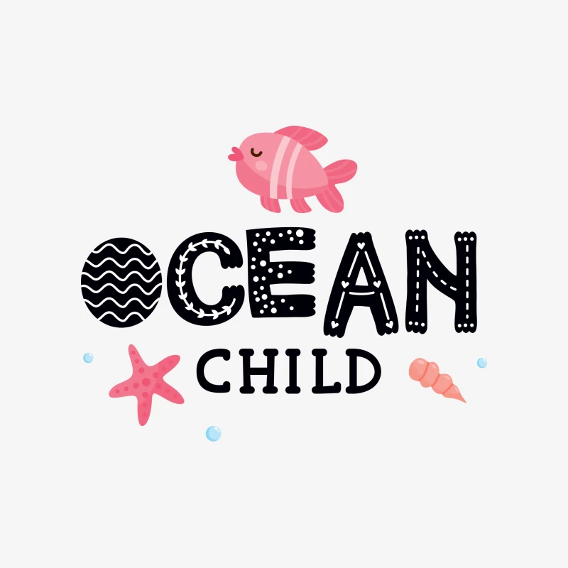 Enfant de l'océan avec motifs marins Femme Sweat-shirt à enfiler
