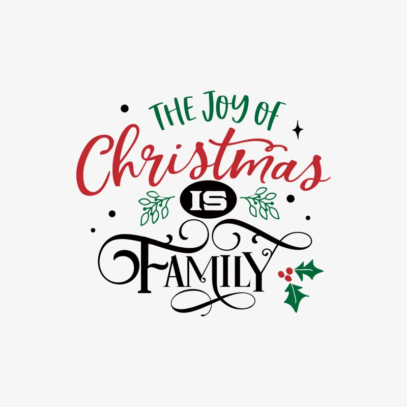 La Joie de Noël et de la Famille Homme Manches Longues T-Shirt